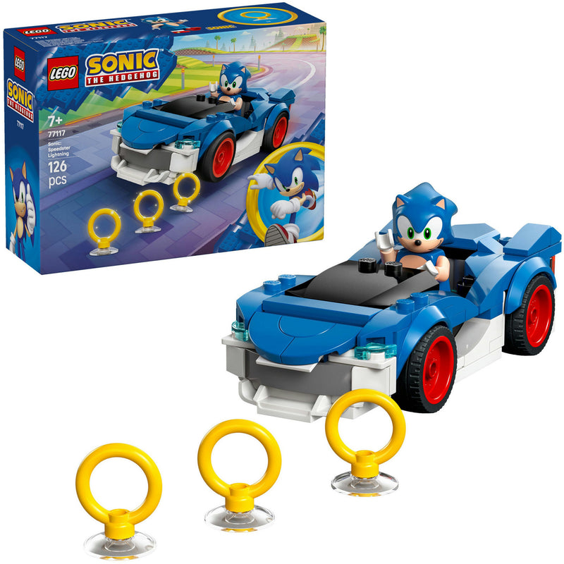 Chargez l'image dans la visionneuse de la galerie, Lego sonic the hedgehog - sonic's car: speedster lightning constructiespeelgoed (77117)
