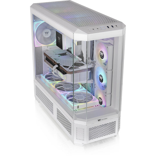 Thermaltake view 600 tg snow big tower behuizing (wit | 2x usb-a | 1x usb-c | tempered glass)