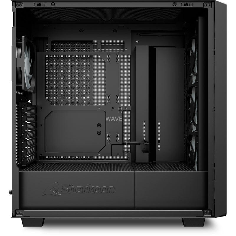 Load image into Gallery viewer, Sharkoon rebel c70g rgb midi tower behuizing (zwart | 2x usb-a | 1x usb-c | rgb | tempered glass)

