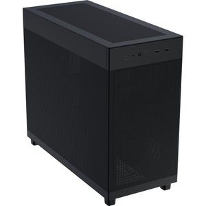 Asus prime ap303 - mesh panel midi tower behuizing (zwart | 2x usb-a | 1x usb-c)