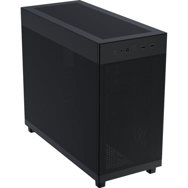 Asus prime ap303 - mesh panel midi tower behuizing (zwart | 2x usb-a | 1x usb-c)