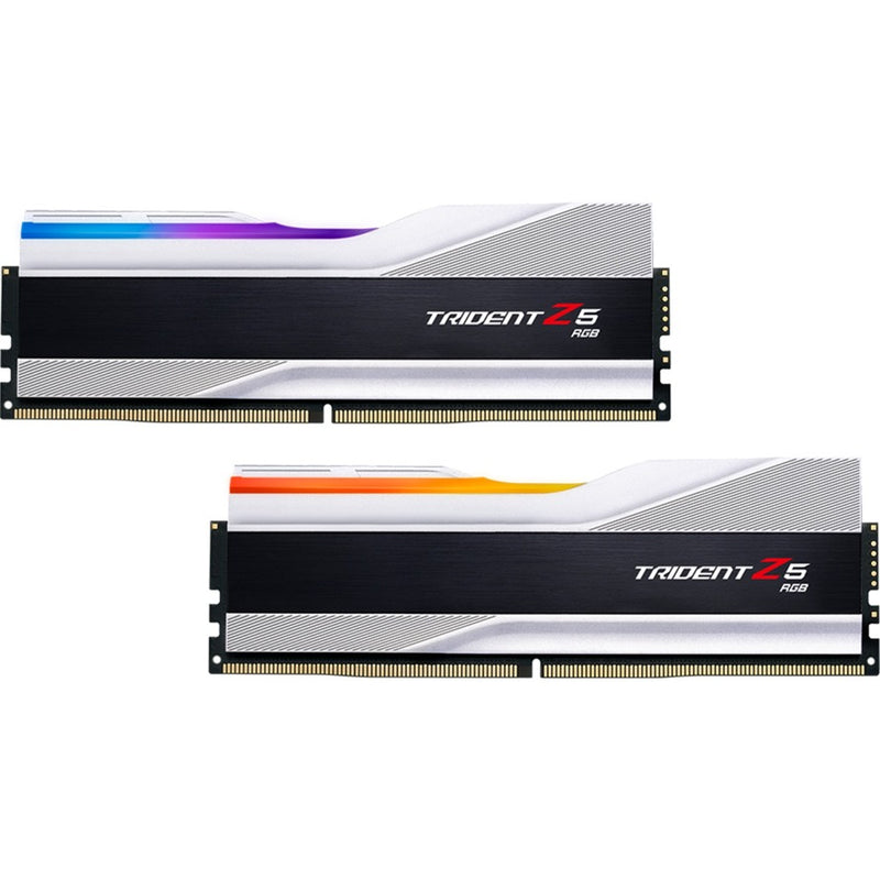 Afbeelding laden in galerijviewer, G.skill trident z5 rgb 32 gb ddr5-6400 (2x 16 gb) werkgeheugen (zilver, f5-6400j3239g16gx2-tz5rs, xmp 3.0)

