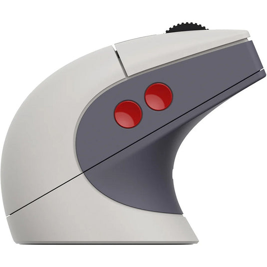 8bitdo retro r8 mouse - n edition (grijs rood, 50 - 26000 dpi, bluetooth usb-c 2.4 ghz)