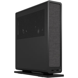 Fractal design ridge black mini tower behuizing (zwart | 2x usb-a | 1x usb-c)