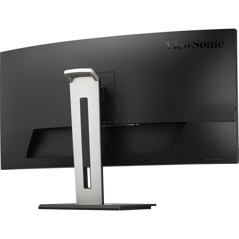 Load image into Gallery viewer, Viewsonic uwqhd curved docking monitor vg3456c 34 ultrawide (zwart (mat), 2x hdmi, 1x displayport, usb-a, usb-b, usb-c, lan, audio)

