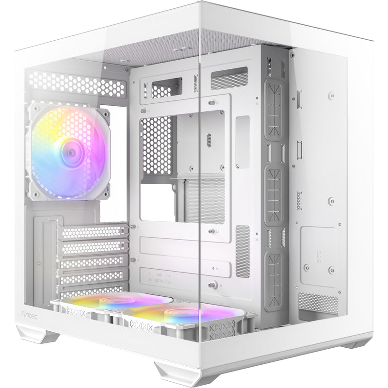 Load image into Gallery viewer, Antec cx60m argb mini tower behuizing (wit | 3x usb-a | rgb | tempered glass)
