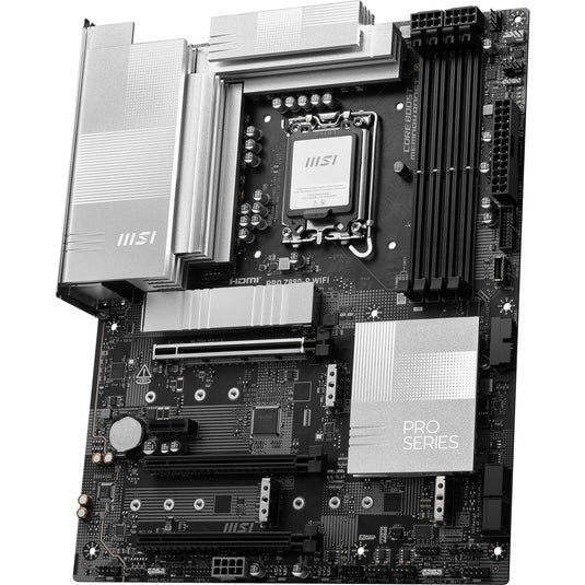 Msi pro z890-p wifi socket 1851 moederbord (zwart zilver, raid, 5gb-lan, wi-fi 7, bt, sound, atx)