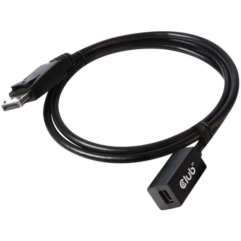 Afbeelding laden in galerijviewer, Club 3d mini-displayport naar displayport 1.4 (male) verlengkabel (zwart, 1 meter)
