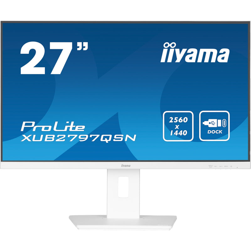Load image into Gallery viewer, Iiyama prolite xub2797qsn-w2 27 monitor (wit, hdmi, displayport, 4x usb-a, usb-c, rj-45)
