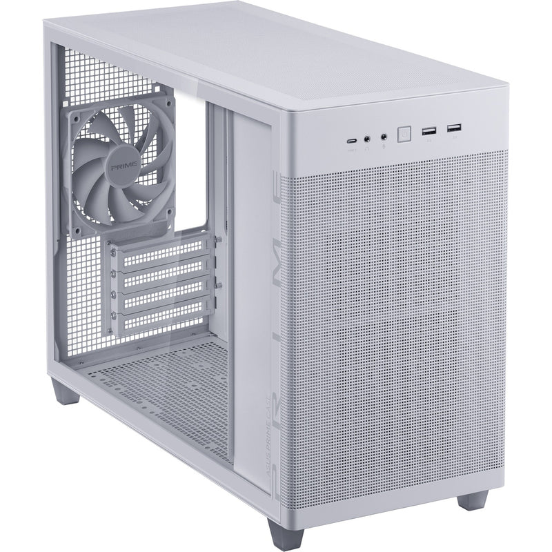 Load image into Gallery viewer, Asus prime ap201 midi tower behuizing (wit | 2x usb-a | 1x usb-c | tempered glass)
