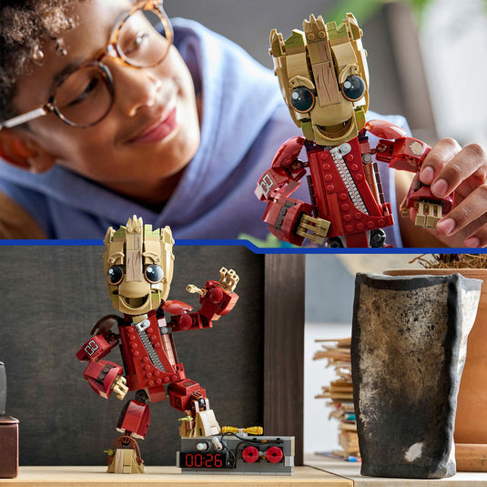 Lego marvel super heroes - groot in ravager jumpsuit constructiespeelgoed (76341)