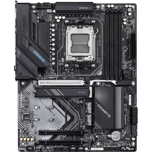 Gigabyte x870 gaming wifi6 socket am5 moederbord (zwart grijs, raid, 2.5gb-lan, wi-fi 6, bt, sound, atx)