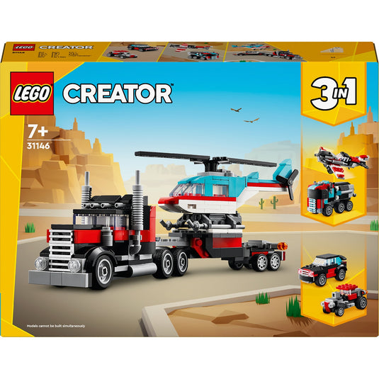 Lego creator 3in1 truck met helikopter - 31146