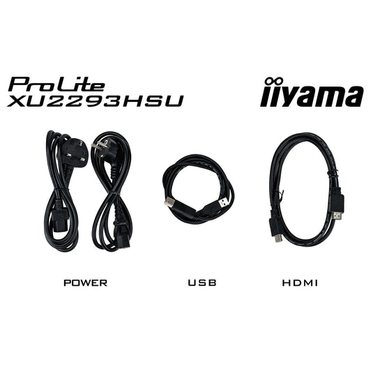 Iiyama prolite xu2293hsu-b7 21.5 monitor (zwart, hdmi, displayport, 2x usb-a, usb-b)