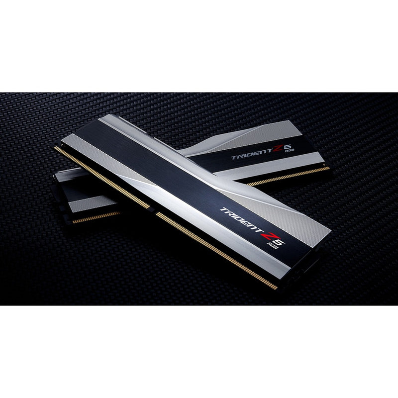 Afbeelding laden in galerijviewer, G.skill trident z5 rgb 32 gb ddr5-6400 (2x 16 gb) werkgeheugen (zilver, f5-6400j3239g16gx2-tz5rs, xmp 3.0)
