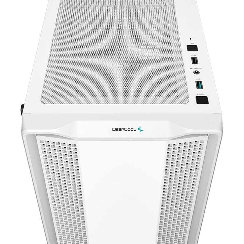 Load image into Gallery viewer, Deepcool cc360 argb midi tower behuizing (wit | 2x usb-a | rgb | tempered glass)
