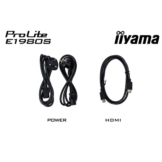Iiyama prolite e1980s-b1 19 monitor (zwart, hdmi, displayport)