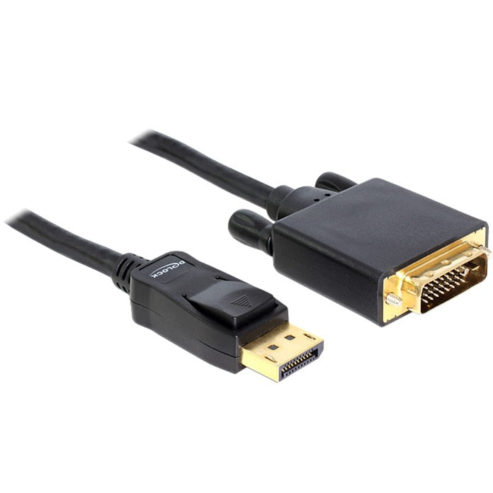 Load image into Gallery viewer, Delock displayport > dvi 24+1 kabel (zwart, 3 meter)
