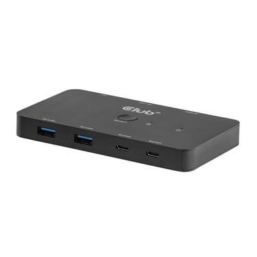 Club 3d csv-2512 kvm switch dual usb-c naar hdmi kvm-switch (zwart, 4k 60hz)