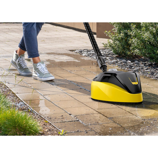 Kärcher k 7 wcm premium home hogedrukreiniger (geel zwart, met vuilfrees, slanghaspel en oppervlaktereiniger)