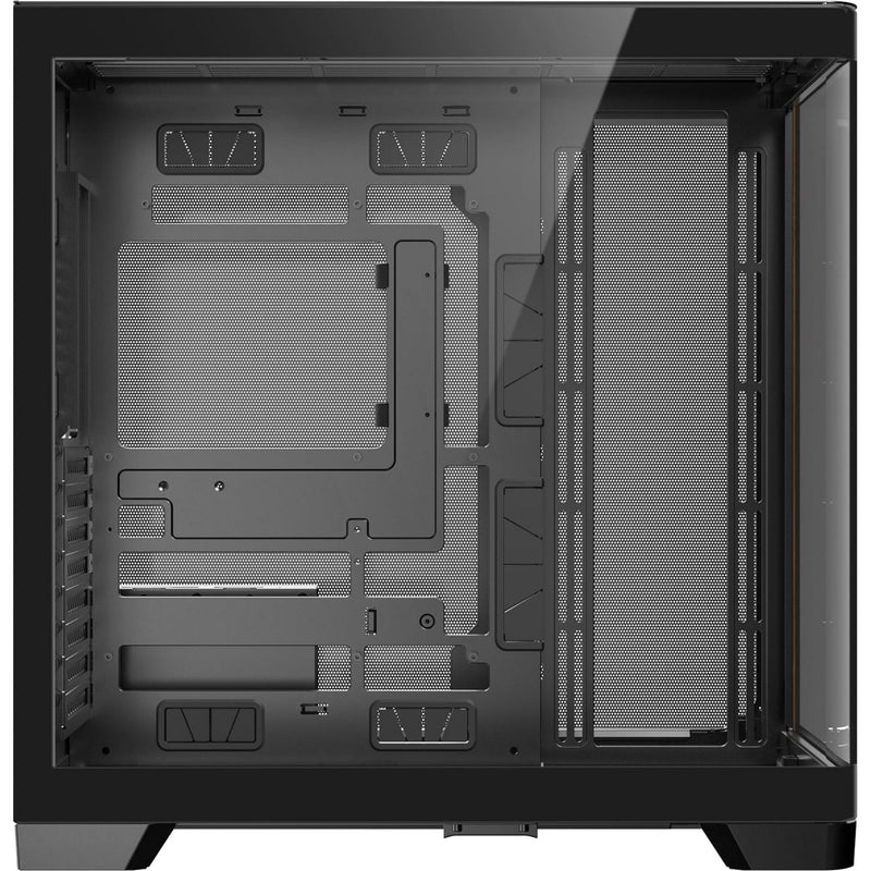 Afbeelding laden in galerijviewer, Antec c8 curve wood midi tower behuizing (zwart houtkleur | 2x usb-a | 1x usb-c | tempered glass)
