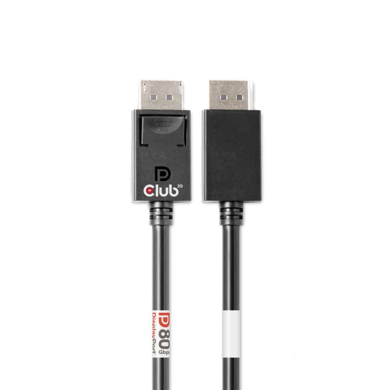 Load image into Gallery viewer, Club 3d displayport 2.1 vesa dp80 gecertificeerde kabel male-male (zwart, 1,6 meter, 8k 240hz, 10k 60hz, 80gbps)
