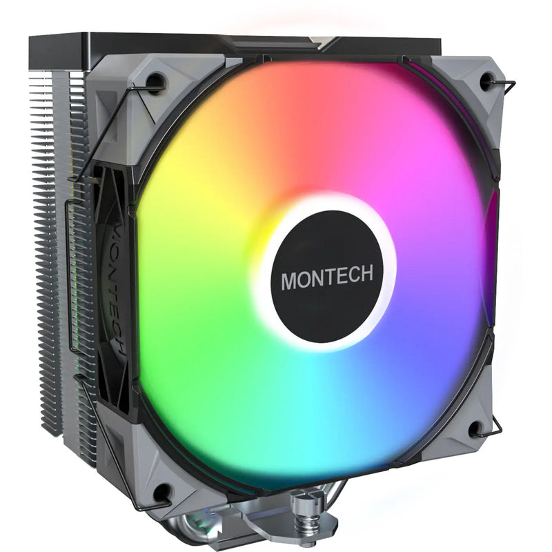 Load image into Gallery viewer, Montech nx400 argb cpu-koeler (zwart, 4-pin pwm)
