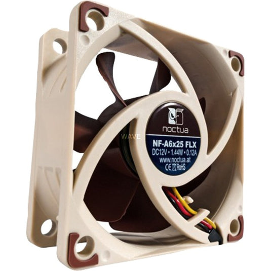 Noctua nf-a6x25 flx case fan (bruin, 60 x 60 x 25 mm)