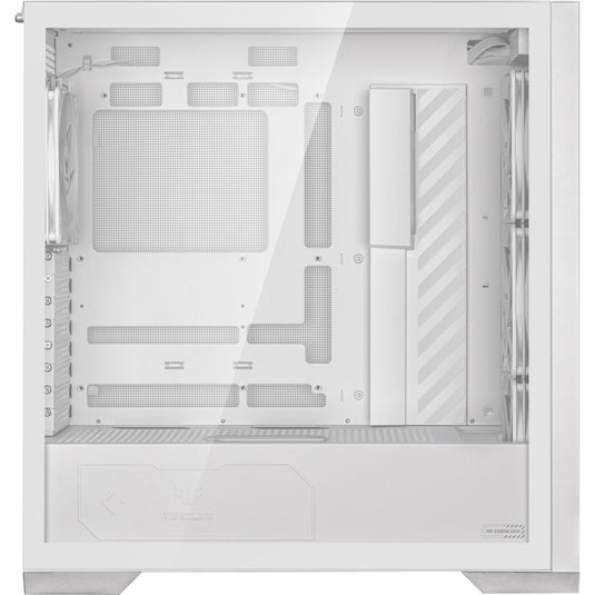Asus tuf gaming gt302 argb midi tower behuizing (wit | 2x usb-a | 1x usb-c | rgb | tempered glass)