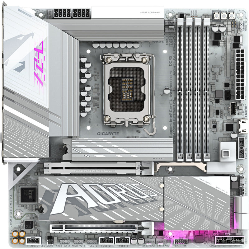 Load image into Gallery viewer, Gigabyte z890m aorus elite wf7 ice socket 1851 moederbord (raid, 2.5gb-lan, wi-fi 7, bt, sound, µatx)
