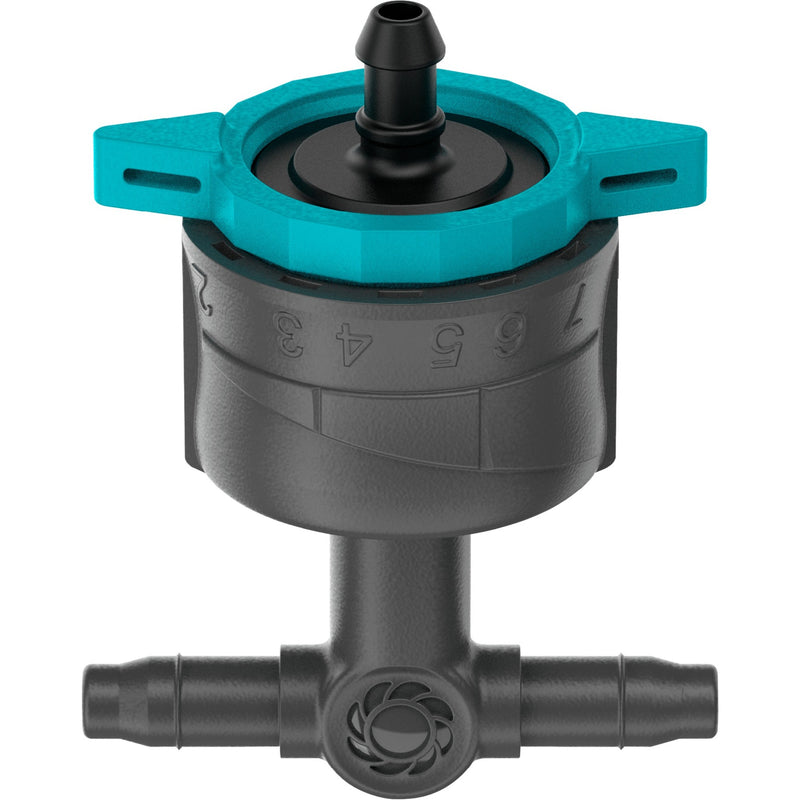 Load image into Gallery viewer, Gardena verstelbare seriedruppelaar 1-8 l u, drukcompenserend druppelaar (zwart turquoise)

