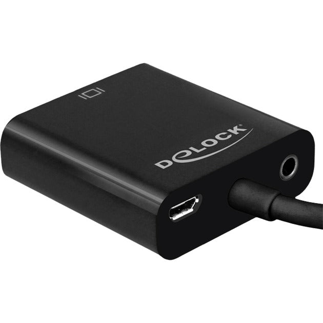 Load image into Gallery viewer, Delock micro-hdmi naar vga adapter (zwart, 0,17 meter)
