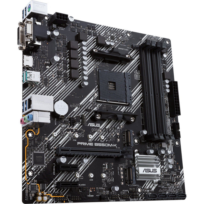 Afbeelding laden in galerijviewer, Asus prime b550m-k socket am4 moederbord (zwart wit, raid, gb-lan, sound, µatx)
