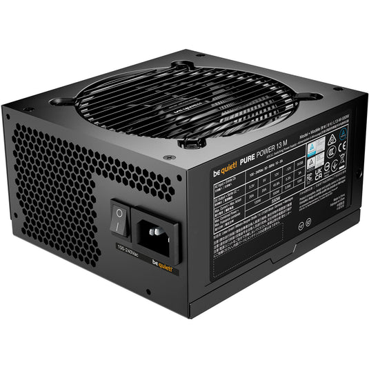 Be quiet! pure power 13 m modulaire 550 watt voeding (zwart, 1x 12v-2x6, 2x pcie)