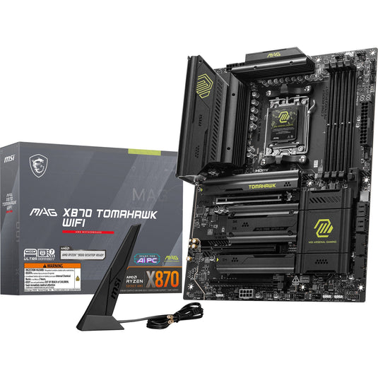 Msi mag x870 tomahawk wifi socket am5 moederbord (raid, 5 gb-lan, wlan, bt, sound, atx)