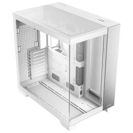 Antec c8 midi tower behuizing (wit zilver | 2x usb-a | 1x usb-c | tempered glass)