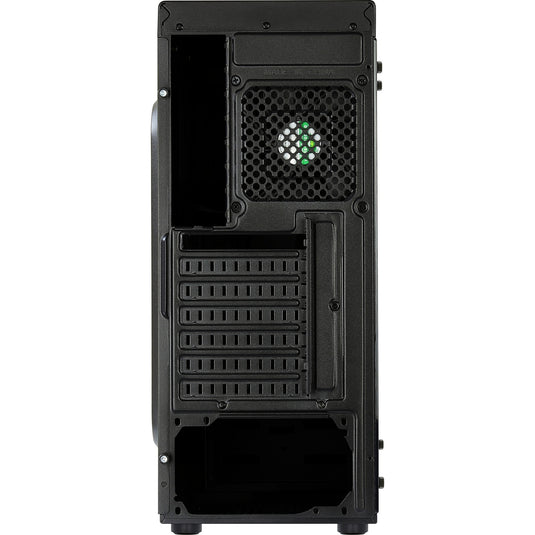 Aerocool shard midi tower behuizing (zwart | 3x usb-a | rgb | window)