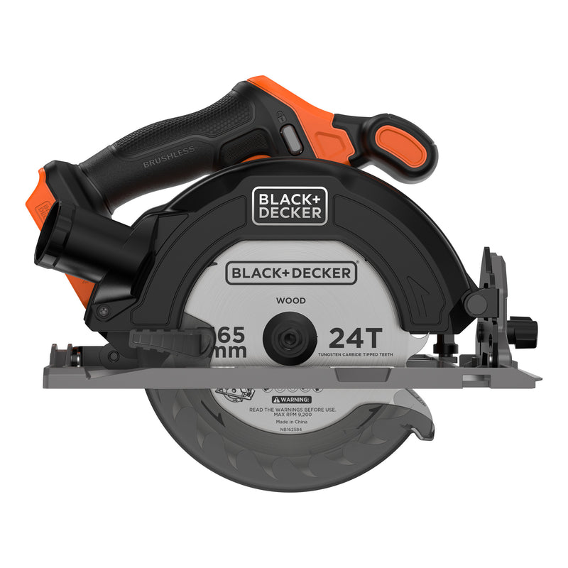 Load image into Gallery viewer, Black+decker 18v brushless cirkelzaag 165mm handcirkelzaag (zwart oranje, accu en oplader niet inbegrepen)
