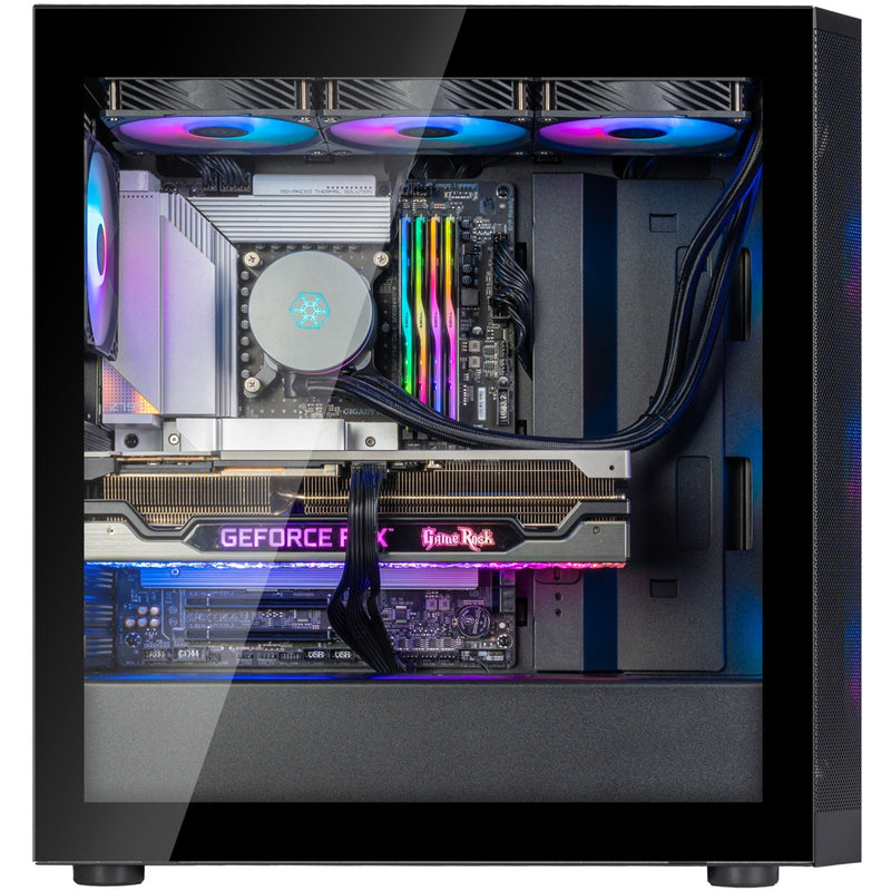 Load image into Gallery viewer, Silverstone fara 514x midi tower behuizing (zwart | 2x usb-a | 1x usb-c | rgb | tempered glass)
