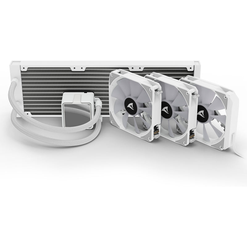 Load image into Gallery viewer, Sharkoon s100 argb waterkoeling (wit, 4-pins pwm fan-connector)
