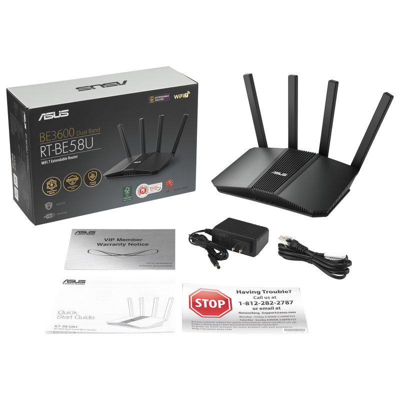 Load image into Gallery viewer, Asus rt-be58u v2 router (zwart)
