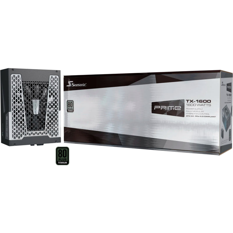 Load image into Gallery viewer, Seasonic prime tx-1600 modulaire 1600 watt voeding (zwart, 2x 12v-2x6, 6x pcie)
