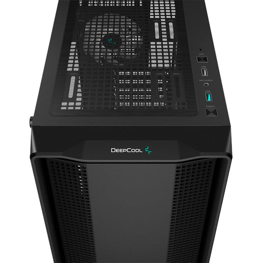 Deepcool cc560 argb v2 midi tower behuizing (zwart | 2x usb-a | rgb | tempered glass)
