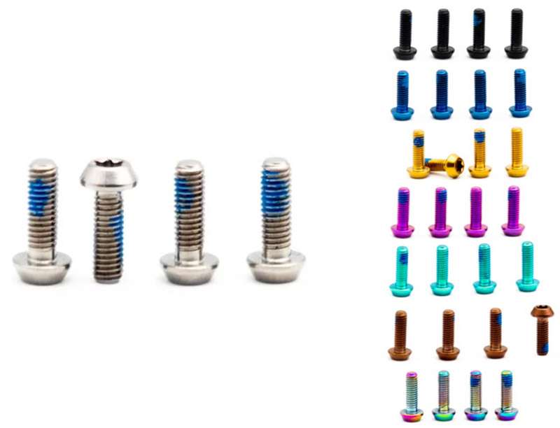 Load image into Gallery viewer, Oak components titanium screws m3x9 for sram lever bearings hope cover (4 pieces)
