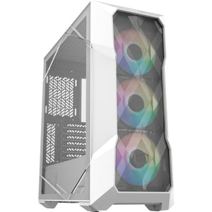 Cooler master masterbox td500 mesh v2 midi tower behuizing (wit | 2x usb-a | 1x usb-c | rgb | tempered glass)
