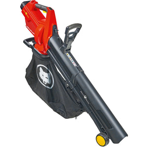Wolf-garten accu bladblazer lycos 40 480 v set bladzuiger bladblazer (rood zwart, accu inbegrepen)