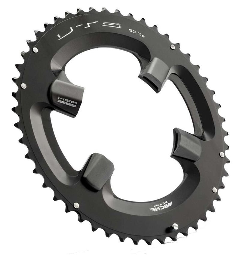 Load image into Gallery viewer, Miche kettingblad 11v 53t utg pas. ultegra 6800 zwart shim
