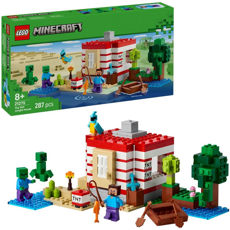 Load image into Gallery viewer, Lego minecraft 21275 het tnt junglehuis
