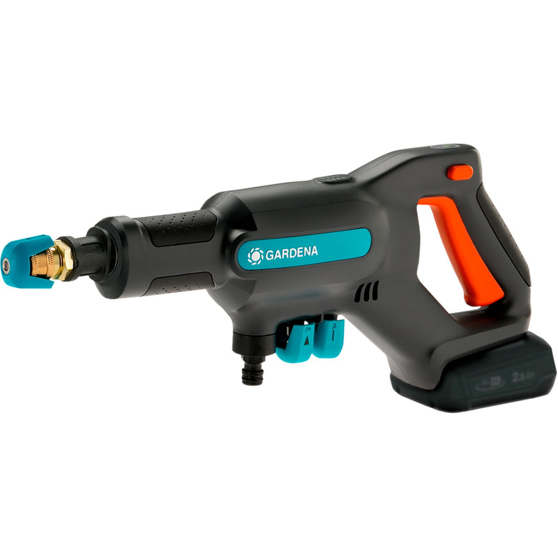 Load image into Gallery viewer, Gardena aquaclean 24 18 v p4a premium set drukreiniger (grijs turquoise, 14800-31, accu inbegrepen)
