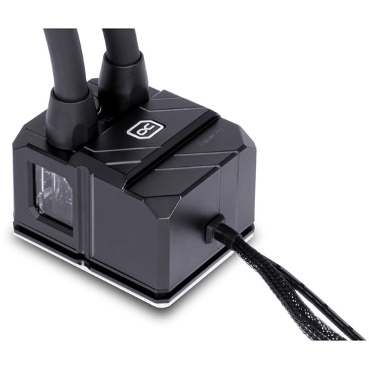 Alphacool eisbaer pro hpe aurora 360 cpu aio waterkoeling (zwart, argb, 4-pin pwm)